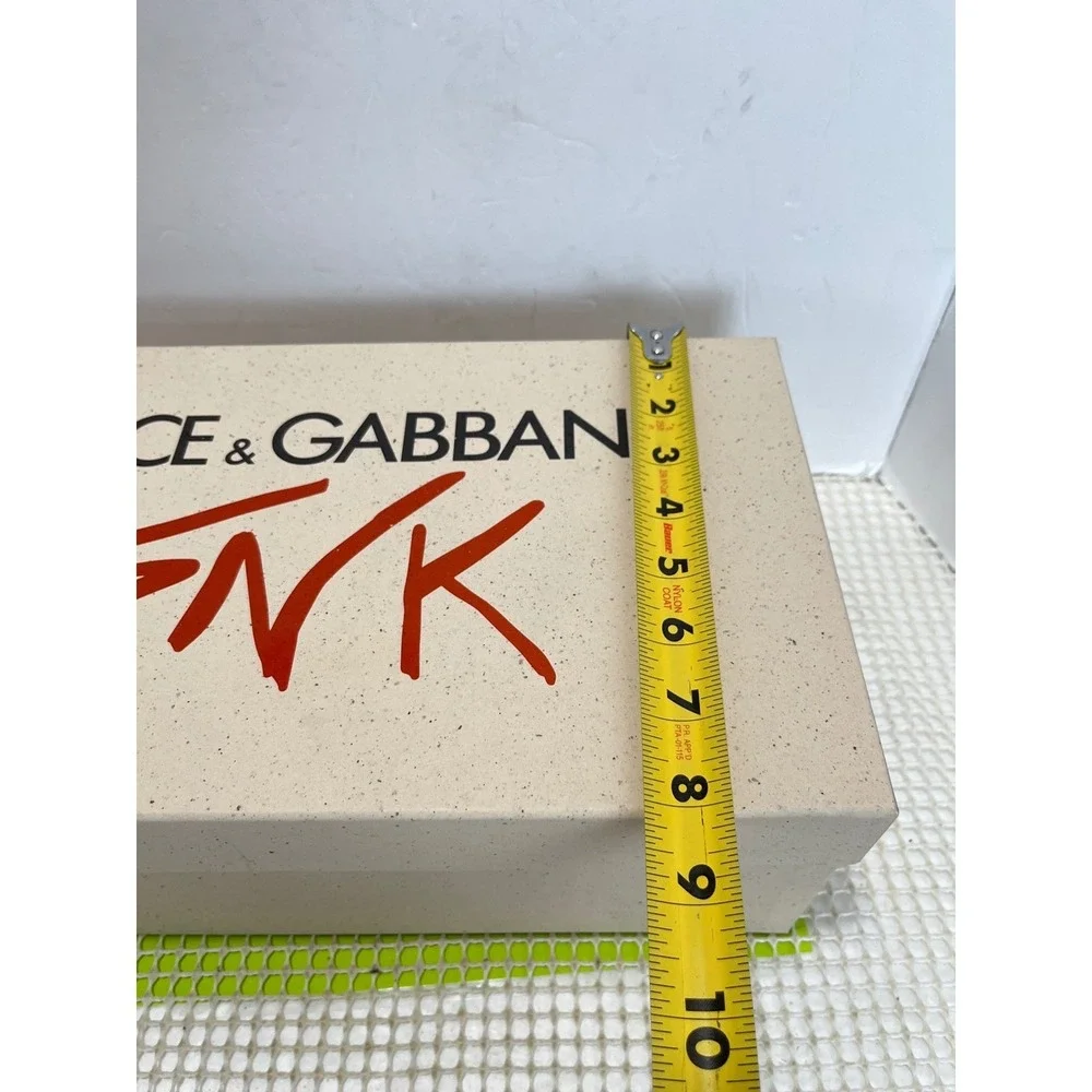 Dolce & Gabbana SNK Low Top Sneakers Bianco Nero Empty Box New